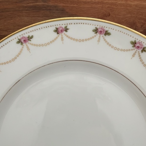 Vintage Limoges France salad plates set of 8 - Picture 4 of 5